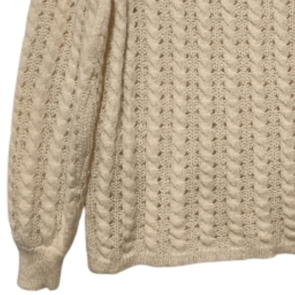 S💥LOFT Ivory Cream Knit Sweater - Picture 4 of 9